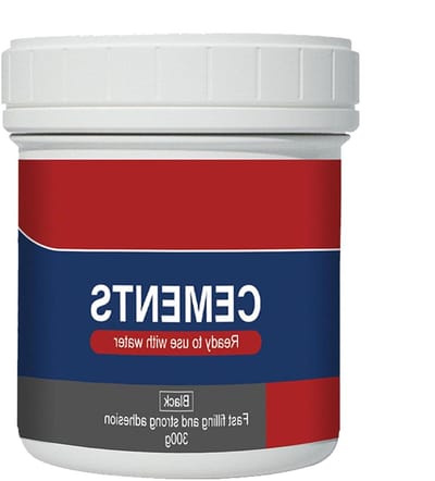 Cementpleister Betonreparatie - Betonvuller Scheurafdichting - Betonoppervlakken Herstellen - Waterdichte Flexibele Barrière - 300g - Zwart