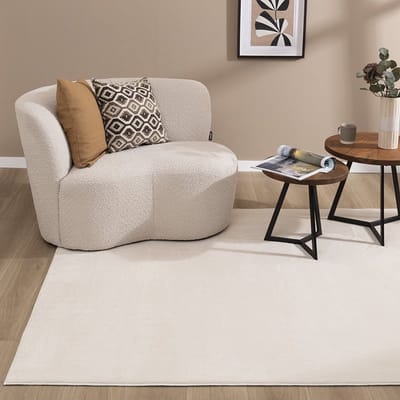 NATURL. Zacht laagpolig vloerkleed - Cozy Creme - 150x230cm