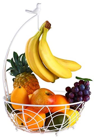 Moderne Fruitmand met Bananenhaak en Vogelontwerp voor Keuken en Eetkamer