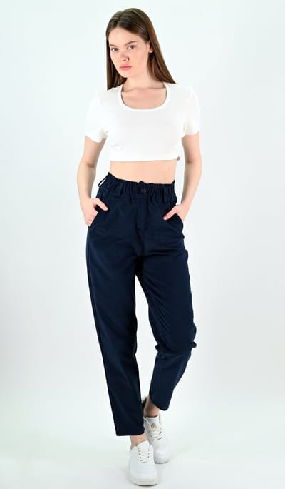 YesMooi - Corduroy Broek - Navy - XS (34) - %100 Katoen - Dames Broek