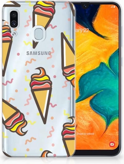 Samsung Galaxy A30 Siliconen Case Icecream