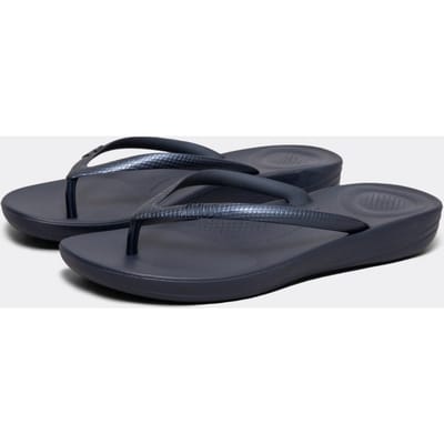 FitFlop Iqushion Ergonomic Flip-Flops TPU Dames Slippers - Midnight Navy
