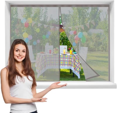 Magnetisch Hor Deur 85x95cm - Insectenwerende Deur met Automatische Sluiting - Eenvoudige Montage Zonder Boren