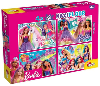 Lisciani barbie puzzle maxifloor 4 x 48