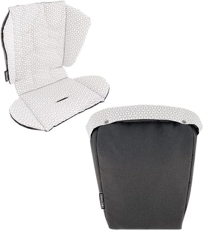 Universele Stoelverkleiner en Voetenzak Set voor Kinderwagen - Ademend en Warm