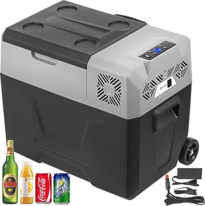 Auto Koelkast 45L - Draagbare Mini Koelkast voor Binnen en Buiten - Flexibele Temperatuurinstellingen en Batterijbescherming