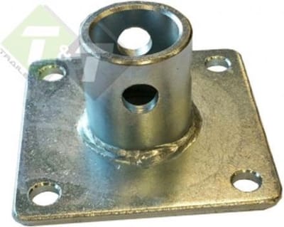 Bevestigingsplaat steunpoot, 112 x 112 mm, Montageplaat