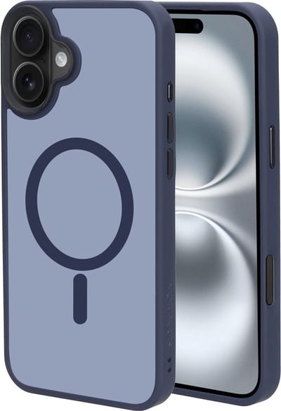 Mobiparts hoesje geschikt voor Apple iPhone 16 Plus - Hardcover - MagSafe - Blauw