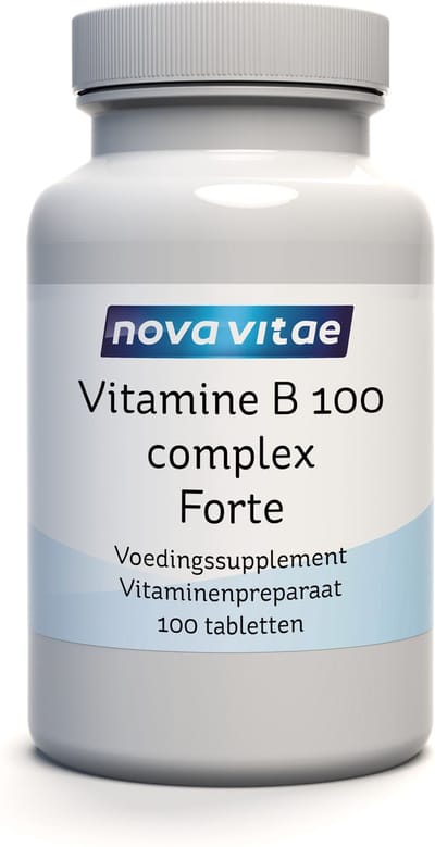 Nova Vitae - Vitamine B 100 - Complex - Forte - 100 tabletten