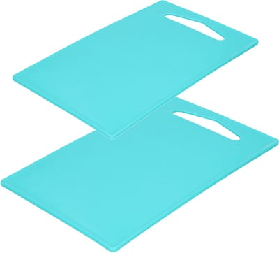 Plasticforte snijplanken set van 2x stuks - blauw - 27 x 16 en 36 x 24 cm - Kunststof - Keuken