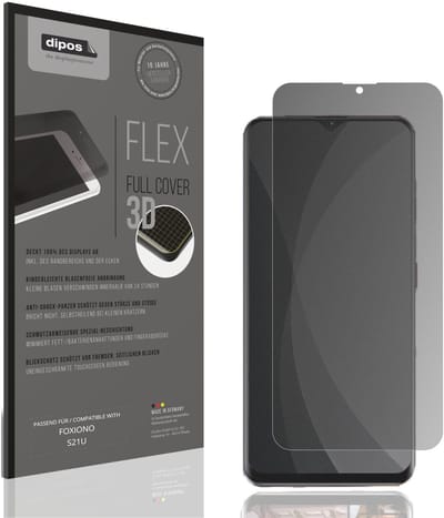 dipos FLEX – Matte Privacy Screenprotector geschikt voor FOXIONO S21U | Volledige Schermbescherming | Case-Friendly