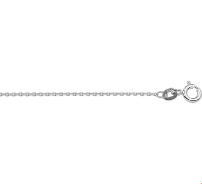 Huiscollectie Collier Witgoud Anker Geslepen 1,1 mm 41 - 43 - 45 cm
