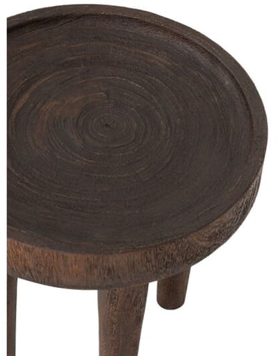 MUST Living Tafelblad Suar hout – Rustiek bruin – 45x45x45 cm