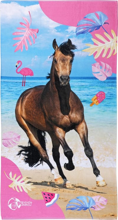 Penny Badlaken Tess - Badlaken - Strandlaken - 70 X 140 CM - Paarden Spullen - Paarden - Paardencadeaus - Paard - Pony - Veulen - Badlaken Meisje - Handdoek - Paarden Spullen