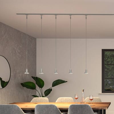 Paulmann 95624 URail Hanglamp Runa GU10 max. 10W dimbaar 230V Matzwart Railverlichtingssysteem - Lamp vrij te kiezen