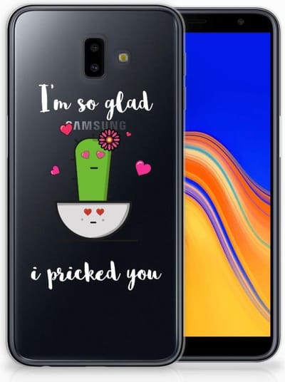 Samsung Galaxy J6 Plus (2018) Telefoonhoesje met Naam Cactus Glad
