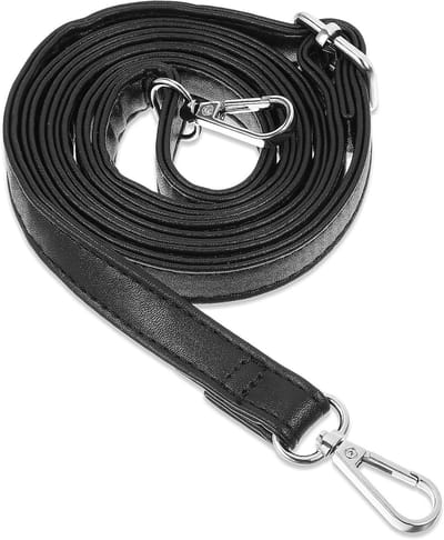 Verstelbare Schouderriem voor Portemonnee van PU Leer met Zilveren Gesp, Ideaal als Crossbody Strap (85-150cm/33.5x59")