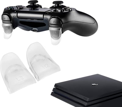 Gadgetpoint - Controller Triggers voor PS4, PlayStation 4 - Trigger Stops Buttons - R2 - L2 - Performance Gaming Accessoires - Wit