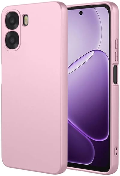 Hoesje geschikt voor Oppo A6x - Phonesta Soft Silk Silicone Back Cover - Roze