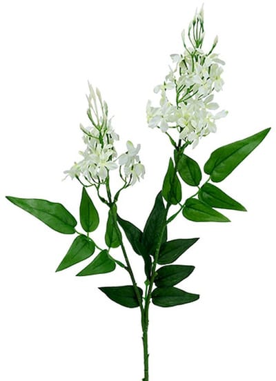 Bloeiende tak Phlox kunstbloemen wit 78cm 3st