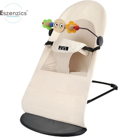 Eszenzics™ Wipstoel - Wit - Lichtgewicht schommelstoel - Baby Bouncer - Compact inklapbaar