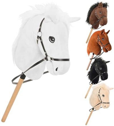 Zwart Hobby Paard Stick Paard - Ideaal voor Paardrijden Spelletjes