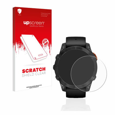 upscreen - Screenprotector voor Garmin Fenix 7 Pro Solar (47 mm) - Folie Beschermfolie transparant