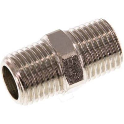 R 1/4'' Vernikkeld Messing Borstnippel 16 Bar [5 Stuks]