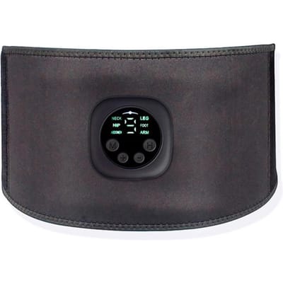 Intelligente unisex USB oplaadbare EMS fitnesstrainer riem LED-display elektrische spier zwart