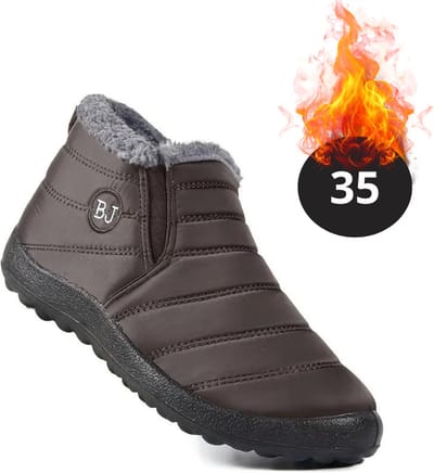 Nivard Snowboots - Sneeuwschoenen - Sneeuwboots - Dames - Wintersport - Ski - Skischoenen - Khaki - 35 - Laag