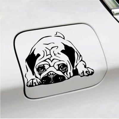 Bumpersticker - Hond - 11,6 X 16 - Zwart