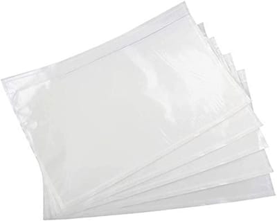 Duidelijke 7,5" x 5,5" Zelfklevende Verzendlabel Zakjes - 100 Stuks