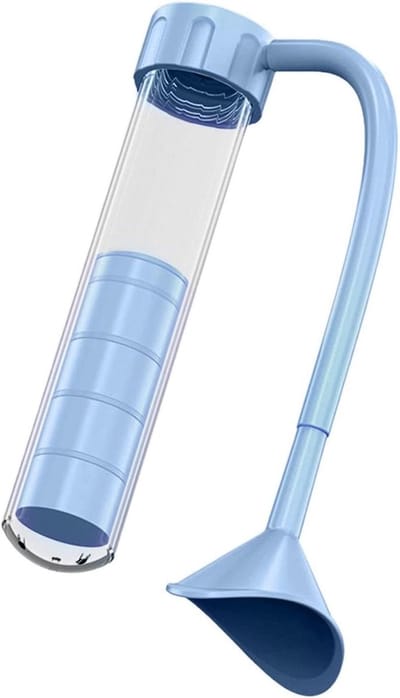 Ademhaling Trainer - Longen Hulpmiddel - Core Versterken - Verstelbare Intensiteit - 15 Cm - Blauw