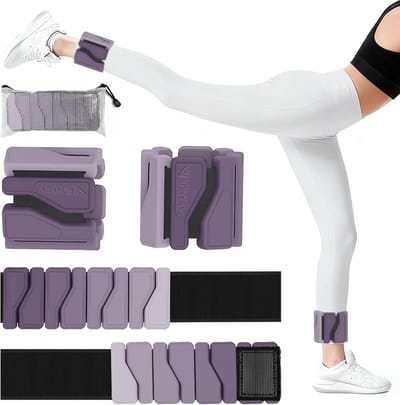 Verstelbare Hand- en Voetgewichten voor Thuis Workout, Hardlopen, Yoga en Pilates - Set van 2 (0.9 kg totaal)