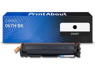PrintAbout huismerk Toner 067H BK Zwart Hoge capaciteit Geschikt voor Canon