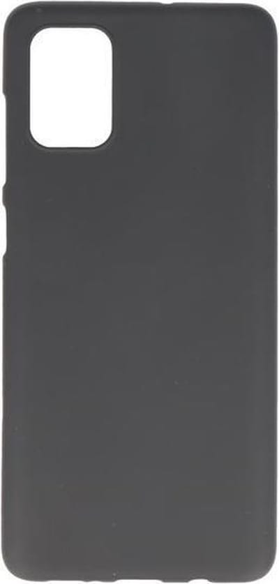 Bestcases Color Telefoonhoesje - Backcover Hoesje - Siliconen Case Back Cover voor Samsung Galaxy A71 - Zwart
