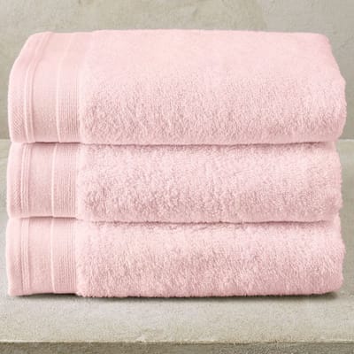 De Witte Lietaer Handdoek Contessa Powder Pink - Set 3 stuks - 50 x 100 cm - Roze - Katoen
