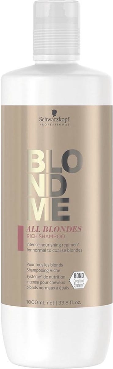 Schwarzkopf Professional - Renewing keratin shampoo for blonde hair BLONDME (Keratin Restore Bonding Shampoo) (L)