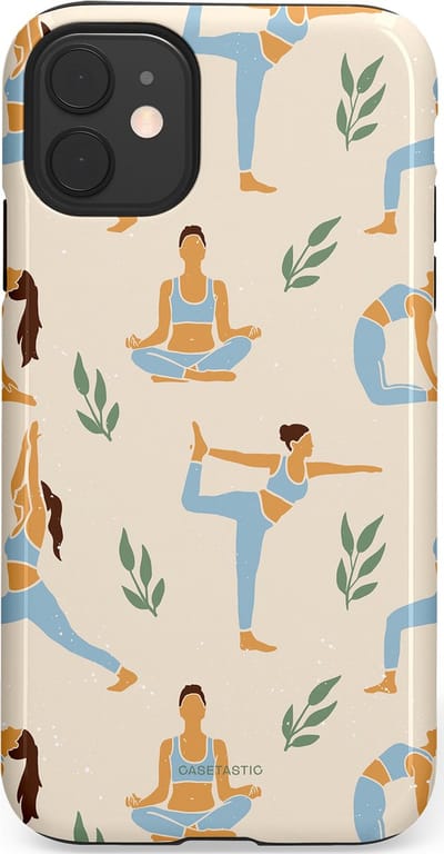 Casetastic Hoesje Geschikt voor Apple iPhone 11 - Stijlvolle Beschermende Duo-layer Case - Yoga zen