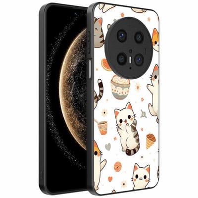 Geschikt voor Huawei Mate 70 Telefoonhoesje met katten opdruk - TPU backcover case cat design - Smartphonica geschikt voor Huawei Mate 70
