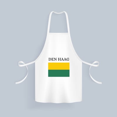 Akyol - den haag Keukenschort - Rotterdam - hagenezen, hagenaren of toeristen - vlag - den haag - zuid holland - 82 bij 71 cm