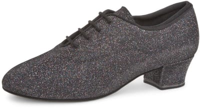 Dames Trainingsdansschoen - Diamant 140 - 034 - 511A - Stabiele hak 3,7cm - Vetersluiting - Comfortvoetbed - Flexibele suede zool - Glinsterend - Latin, Ballroom, Tango, Salsa, Kizomba, Bachata - Diamant - muliticolor - 37