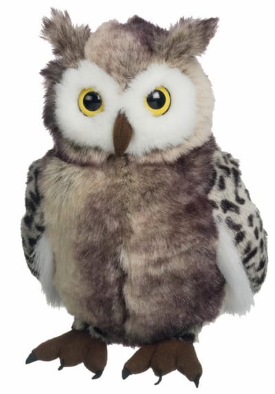 Heunec Pluche knuffel uil - 30 cm - knuffeldieren - Speelgoed - Uilen - Vogels
