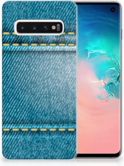 Samsung Galaxy S10 Silicone Back Cover Jeans