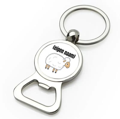 Akyol - schaap met eigen naam flesopener - Schaap - boeren/schapen liefhebbers - iemand die houdt van schapen - verjaardag - cadeau - kado - geschenk - 9 bij 3 cm