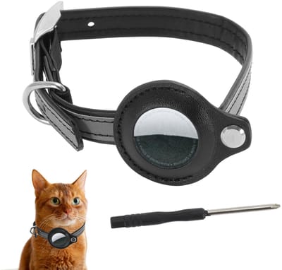 Dailygoods- Kattenhalsband Reflecterend - Verstelbare Halsband - PU-Halsband - Veiligheidssluiting - Karabijnhaak van Legering - Duurzaam Materiaal - Huisdierhalsband