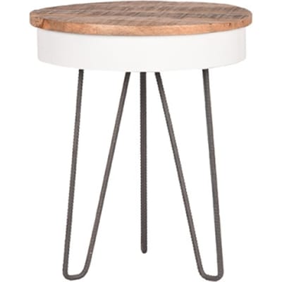LABEL51 - Bijzettafel Saria - Wit - 44x44x53cm