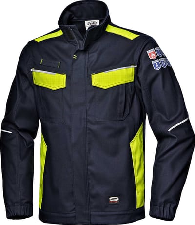 SIR SAFETY OPERATION POLYTECH STRETCH Stof Werkjas HEREN Veiligheidsjas Blauw Geel - Vlamvertragend - Antistatisch