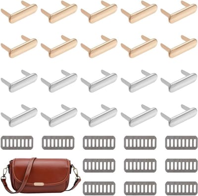 20 Sets Metalen Lege Stempel Labels, Ovalen Naamlabels voor DIY Handgemaakte Projecten, Perfect voor Tassen, Jeans en Schoenen Crafting