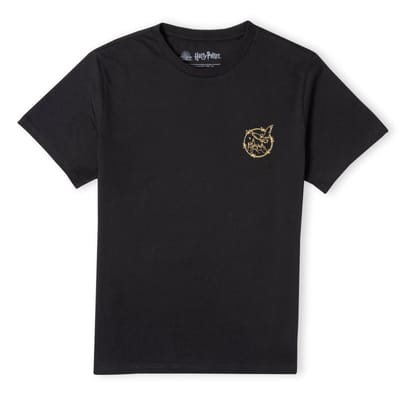 Harry Potter Metallic Pocket Print Men's T-Shirt - Black - L